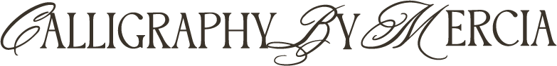 Calligraphy by Mercia